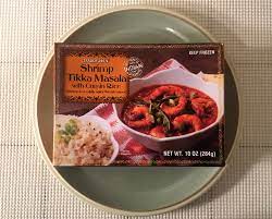 Almost all things trader joe's are delicious but i was skeptical of their masala simmer sauce at first. Trader Joe S Shrimp Tikka Masala With Cumin Rice Review Freezer Meal Frenzy