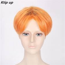 We won't always get the exact colors we want, but it can get out of hand! Ktip Up Fashion Men Short Hair Orange Black Fluffy 30cm Synthetic Wig Kris Cosplay Wig Buy At The Price Of 11 58 In Aliexpress Com Imall Com
