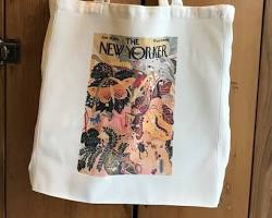 Image of Etsy New Yorker tote bag