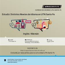 Universidad tecnológica nacional facultad regional santa fe, santa fe, argentina. Cursos De Idiomas 1 Estudia Idioma Ingles Y Preparate Para Rendir Un Examen Internacional Toefl Nivel 2 Elemental B Dias De Dictado Martes Y Jueves De 9 00 A 11 00 Hs