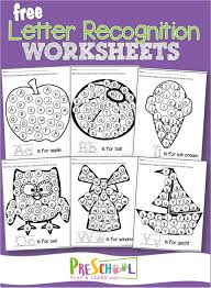 This alphabet learning resource is a great activity where children can practice the alphabet in a fun way. Free Letter Recognition Worksheets A To Z
