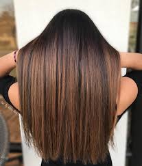 60 Looks With Caramel Highlights On Brown And Dark Brown Hair Balayage Straight Hair Brown Straight Hair Hair Color Shades