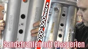 Sandstrahlen ausrüstung sandstrahlen kammer/sandstrahlen zimmer. Ventildeckel Sandstrahlen Mit Glasperlen Und Kurzes Update Youtube