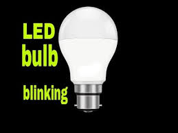 The flickering of bulb can happen if any inductive loads are switched on (table top pc, motors, ac no a light bulb will flicker from faulty wiring.most likely in the fixture.a short in the breaker then more. Repair A Led Bulb Blinking Problem Youtube