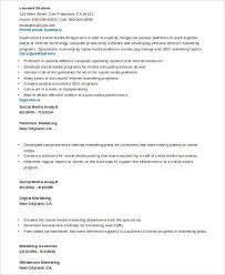 View the sample resume for a social media manager below, and download the social media manager resume template in word. Free 8 Sample Social Media Resume Templates In Ms Word Pdf