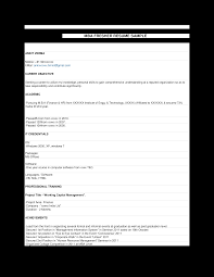 Mba Marketing Fresher Resume Templates At Allbusinesstemplates Com