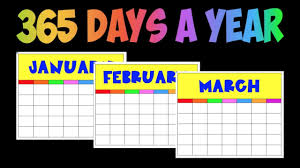 How Many Days In A Year 365 Days In A Year Song Calendar Songs Songs Day