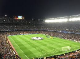 Stadion camp nou fc barcelona: Auf Zu Einem Fussballspiel Des Fc Barcelona