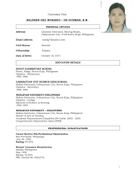 Example Of Resume For High School Graduate In Philippines New Sample ...
