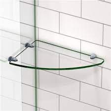 The exclusive yago household and bathroom corner shelf is a modern and elegant accessory. Dreamline Corner Glass Shelf For Shower Chrome 12 In X 8 In Lowe S Canada