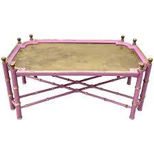 Rated 4.5 out of 5 stars. Vintage Chinese Chippendale Coffee Table In Pink And Gold Coffee And Cocktail Tables Cocktail Tables Vintage Coffee