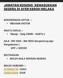 Permohonan jawatan kosong terkini hospital melaka. Kerja Kosong Melaka Startseite Facebook