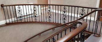 Classic railing with metal spindles and routered newel posts. Wrought Iron Stair Spindles Supplier Phg Stair Spindles Direct Wigan