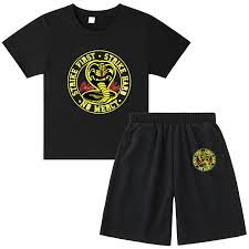 Our karate kid costumes are fun for halloween for kids and adults. Cobra Kai Kids Summer Costumes Baby Boy Pure Cotton Short Sleeve Fashion Clothes T Shirt Pants 2pc Suit Kids Outfits Boys 2021 Children S Clothing