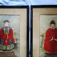 Create unique & inspiring spaces with vintage paintings at everyday low prices. Vintage Chinese Ancestor Portraits From 3stars2bars Vintage Of Washington Dc Attic