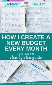 How To Create A New Budget Every Month A Detailed Step By Step Guide Budget Planner Budgeting Budget Help