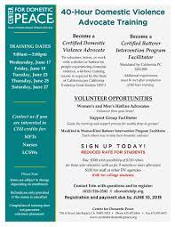 40-Hour Domestic Violence Advocate Training | San Rafael, Ca Patch