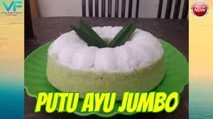 Campur jadi 1 ubi ungu halus, santan dan pewarna ungu aduk rata hingga halus, sisihkan. Kue Putu Ayu Jumbo Lembut Dan Enak Youtube