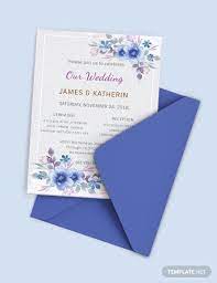 You can try color blocking or watercolor when designing the invitation. 38 Simple Wedding Invitation Templates Psd Ai Word Pages Publisher Free Premium Templates