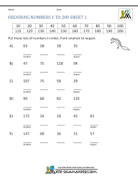 Ordering Numbers Worksheets Up To 1000