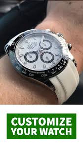 Check Out The Ceramic Daytona On White Rubber Courtesy Of Mo Watches Awesome Combo Man Customize Your Swis Modern Rolex Rolex Watches Watches For Men