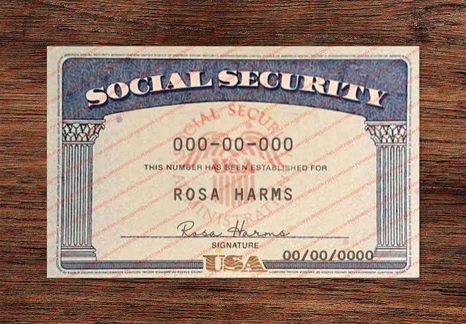 Social Security Card Template 05 - PSD Stores