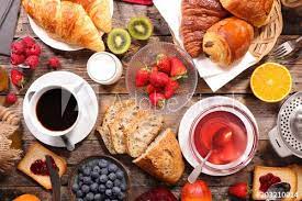 Continental Breakfast With Coffee Tea And Croissant Breakfast Food Cooking Recipes