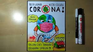 Tentu saja gambar kartun mencuci tangan memang sudah. Cara Gambar Poster Cuci Tangan Poster Cuci Tangan Pakai Sabun Youtube