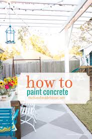 The thing i love about this paint—just like when we painted the brick we didn't use a primer. How To Paint Concrete Andrea S Notebook
