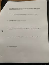 Solved 8 Show The Diagram For The Sodium Electron Config Chegg Com