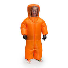 Materials for this disposable apparel varies depending on the type of chemical or organic compound. Inflatable Hazmat Costume Glowy Zoey