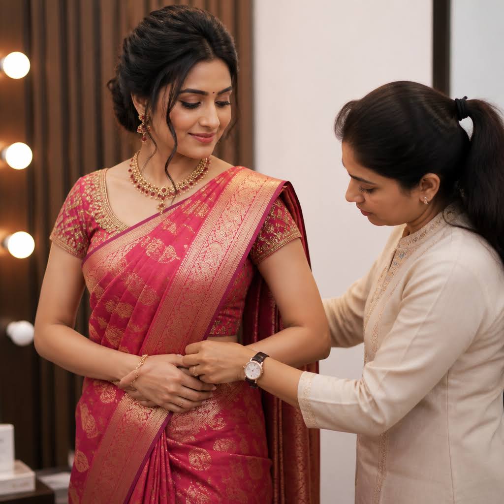 Saree Draping Service in Karelibagh product image