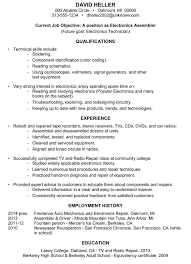 assembler resume samples resume format