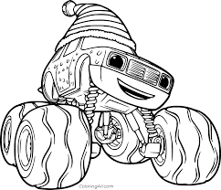 Blaze is a racing pickup truck on huge wheels that aims to win real speed competition. Blaze And The Monster Machines Coloring Pages Coloringall