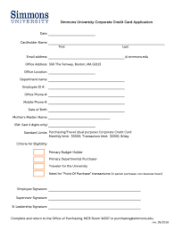 Still a great apr of only 7.25% lowest rate in the nation. Simmons University Corporate Credit Card Application 2018 2021 Fill And Sign Printable Template Online Us Legal Forms