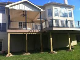 Covered Deck Installation In Downingtown Pa In 2020 Building A Deck Gable Roof Porch Decks Backyard