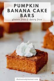 Treats like pumpkin cake, pumpkin bars, pumpkin bread, pumpkin roll, and… pumpkin pie bars!! Pumpkin Banana Cake Bars The Toasted Pine Nut