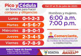 Quienes deseen ingresar a bogotá en horas. Soacha Asi Funcionan El Pico Y Cedula Y Pico Y Genero Esta Semana Rcn Radio