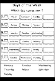 Spelling Days Of The Week Free Printable Worksheets