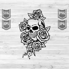 Download Skull Flowers Svg File Skull Svg Skull Clipart Floral Skull Svg Skull Flower Svg Skull Roses Svg Sugar Skull Svg Cutfile In 2021 Svg Floral Skull Flower Skull
