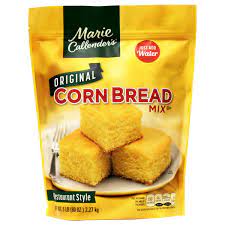 Non fat dry milk, yellow corn flour, egg yolk powder, sea salt, . Amazon Com Marie Callender S Original Cornbread Mix 5 Lbs Bag Marie Calenders Cornbread Mix Grocery Gourmet Food