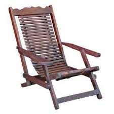 Old Thai Teak Slatted Folding Deck Chair Deck Chairs Chair Outdoor Chairs