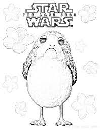 Star wars coloring pages for adults & kids are you a star wars fan? Flowers For Porg Springtime Coloring Page Star Wars Drawings Star Wars Geek Coloring Pages