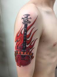 No matter how large or small, or style you want, we have what you need. Slash Inspired Guitar Tattoo Done At Creation Tattoo In Beijing China Imgur