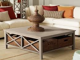 Large Square Coffee Table With Drawers Coffee Table Coffee Table With Baskets Oversized Coffee Table
