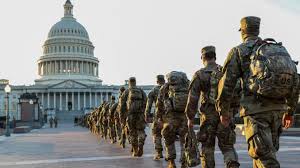 All national guard troops were told to vacate the capitol and nearby congressional buildings on thursday, and to set up mobile command centers outside or in nearby hotels, another guardsman confirmed. Images Of National Guard At U S Capitol After Riots