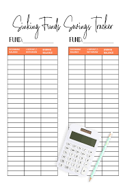 Sinking Funds Savings Tracker Yearly Expense Worksheet Etsy In 2020 Sinking Funds Savings Tracker Budgeting Money