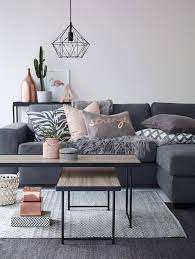 Gray Blush Pink Copper Living Room Living Room Grey Living Room Inspiration Living Room Designs