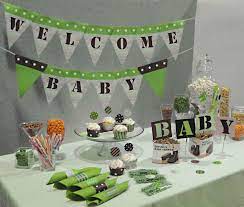 Green Camouflage Baby Shower Deco Pour Fete Prenatale Themes De Reception De Naissance Fetes Prenatales Garcon