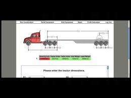 Truck Driving Axle Load Software